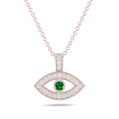 American Diamond Necklace Set with Green Stones with Mangtika and...
